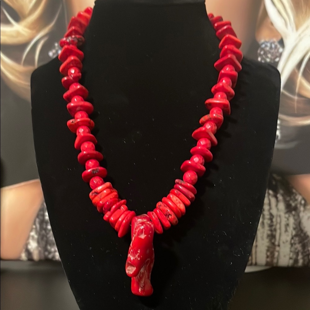 Coral Statement Necklace - Bold Women's Jewelry